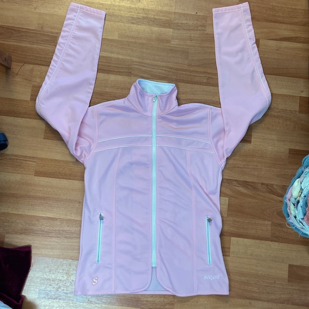 SCC & ORE zippered track jacket size large